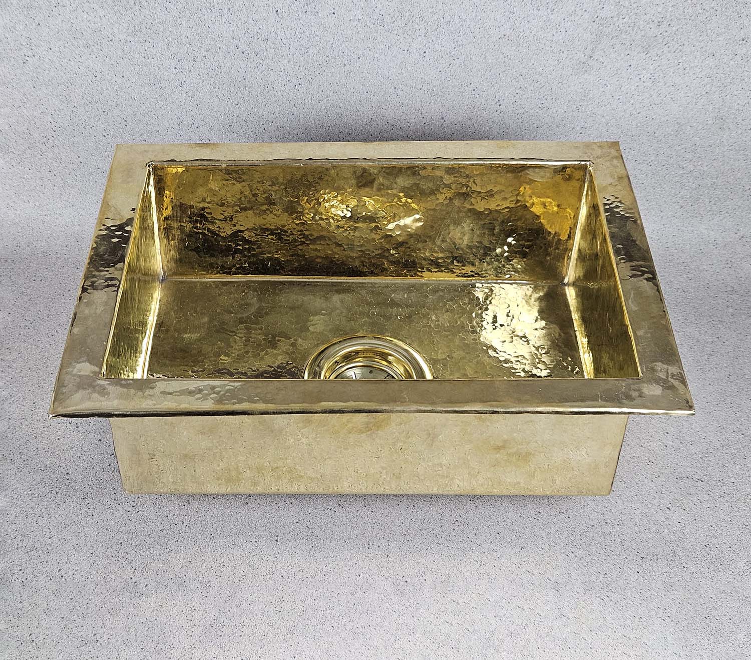 Undermount Brass Kitchen Sink – Unlacquered Drop-In Island Bar Sink
