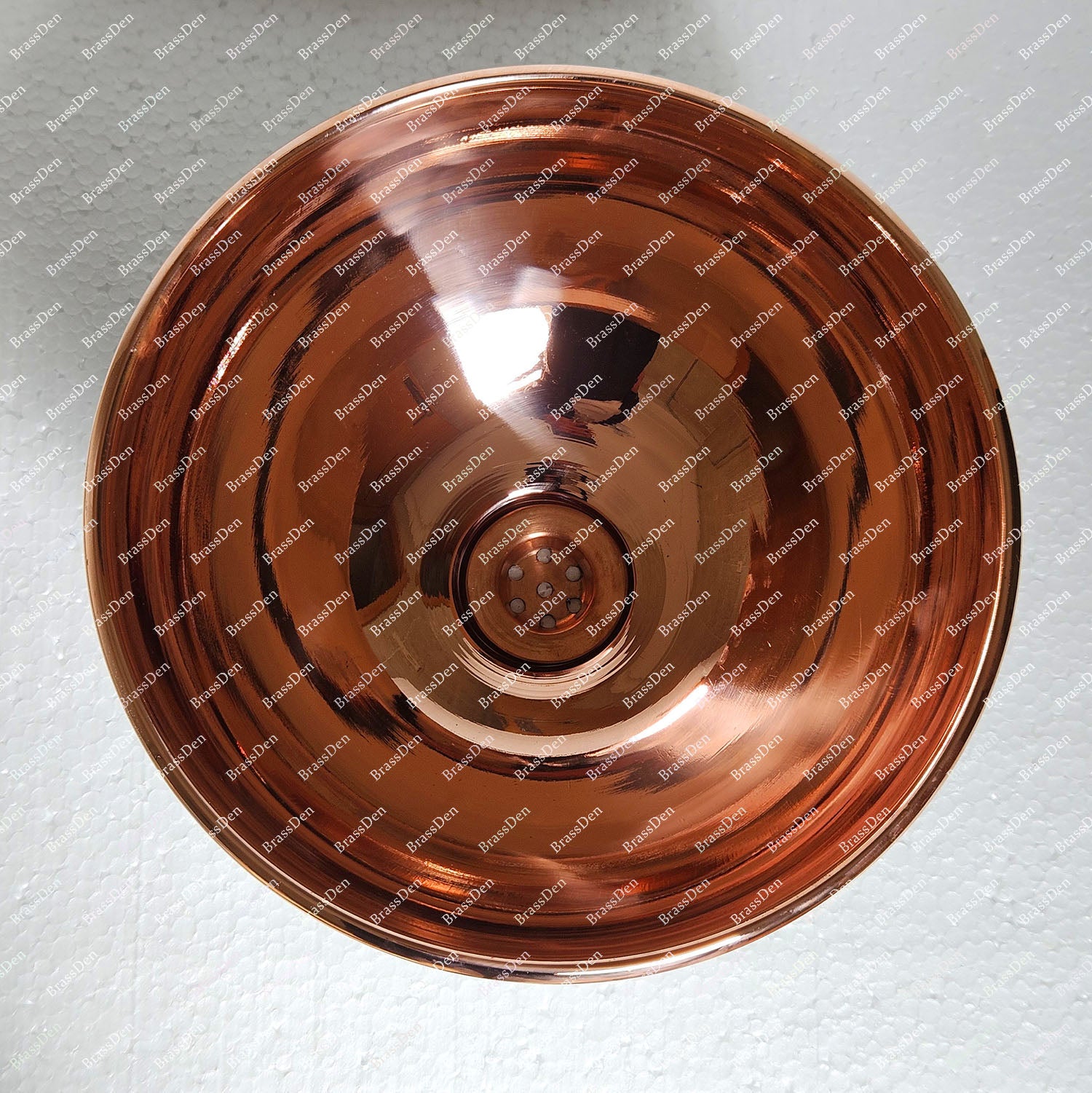 Real Oxidized Copper Vessel Sink – Round Verdigris Bathroom Basin
