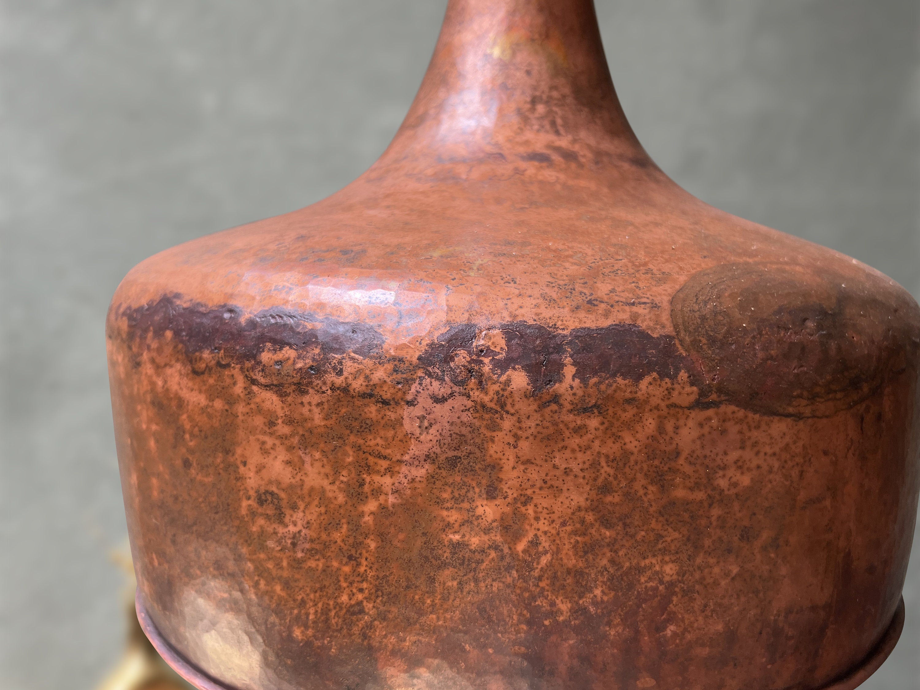 Vintage Copper Pendant Light, Copper Dome Ceiling Light, Hammered Kitchen Island Light Fixture