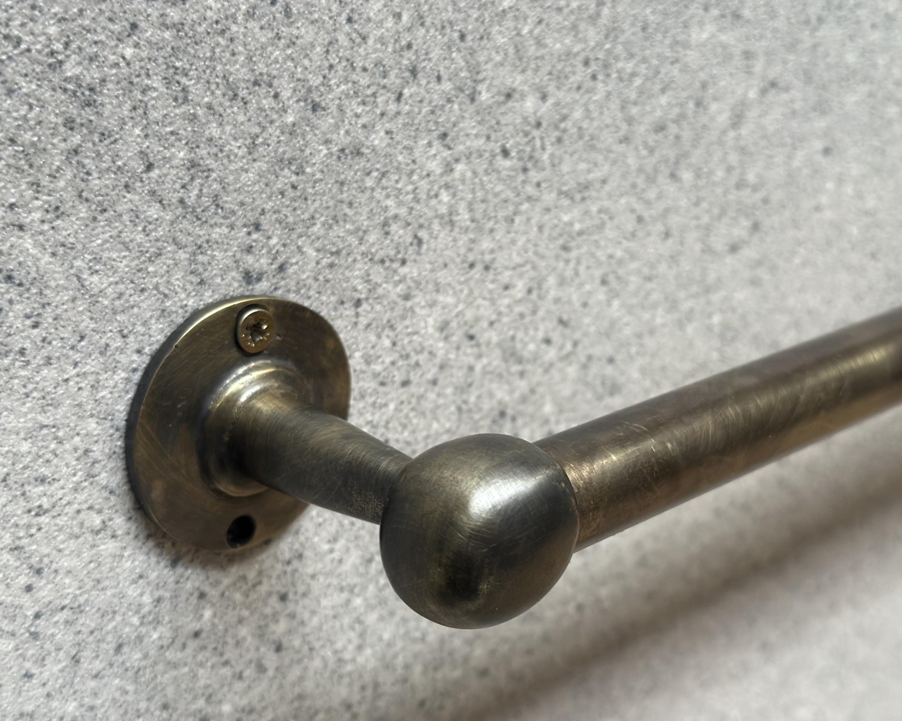 Oil Rubbed Bronze Towel Bar – Handcrafted Brass Kitchen & Bathroom Rail