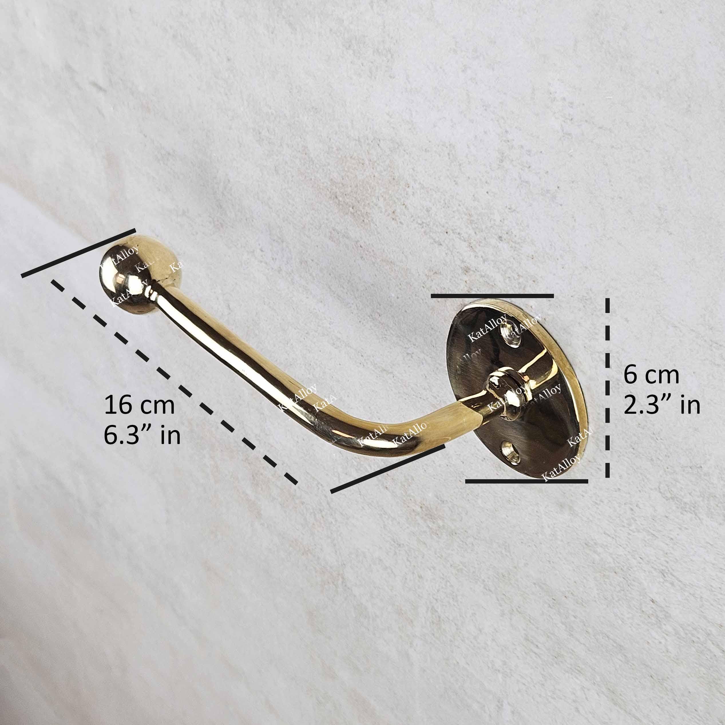 Unlacquered Brass Toilet Paper Holder – Solid Brass Bathroom Roll Holder